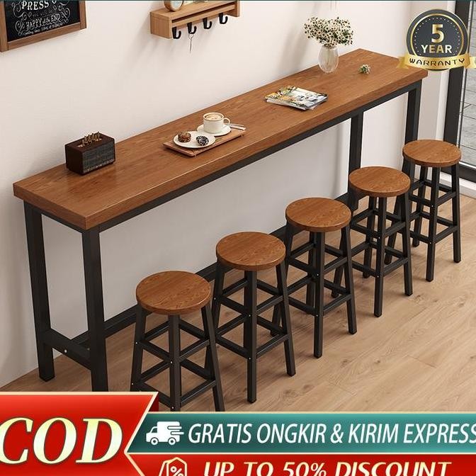 PROMO - Meja Bar Minimalis oleh Informa | Multifungsi untuk Cafe, Ruang Makan, & Mini Bar