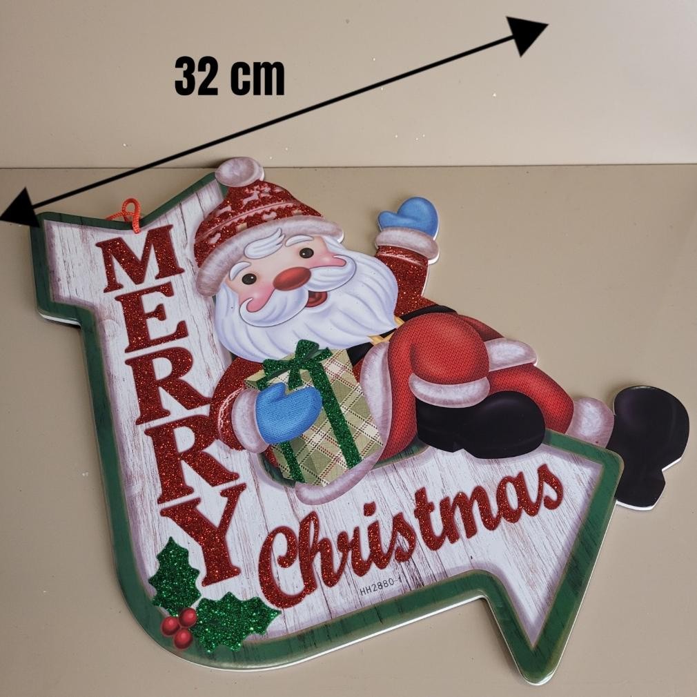 Update 1 PCS Hiasan dinding gantung pintu natal christmas ornamen dekorasi gabus 027/028/029/030 ,.