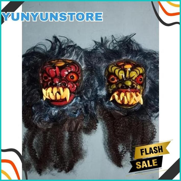 COD GEDRUKAN TOPENG MOSTER GEDRUK /TOPENG SPON MAINAN GIGI KAYU SERAM /TOPENG GERDUK