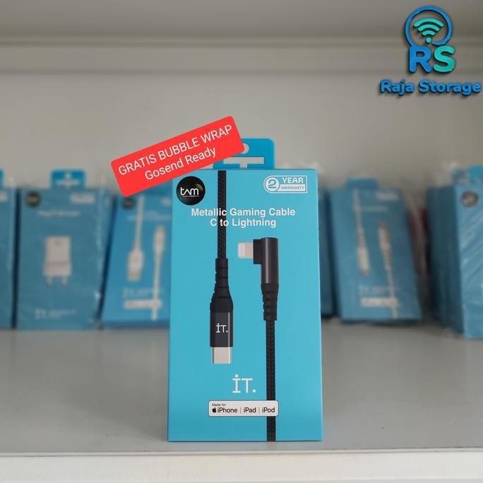 IT Metallic Gaming Cable Type C to Lightning for iPhone Fast Charging
