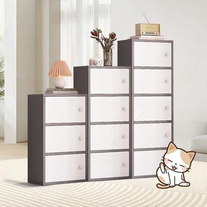 PROMO Lemari Penyimpanan Serbaguna - Lemari Kayu Minimalis - Lemari Susun Kayu