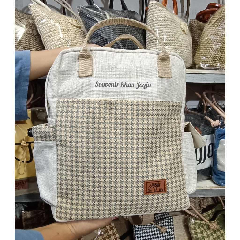 PROMO Tas ransel muat laptop||Tas ransel oleh-oleh khas jogja.