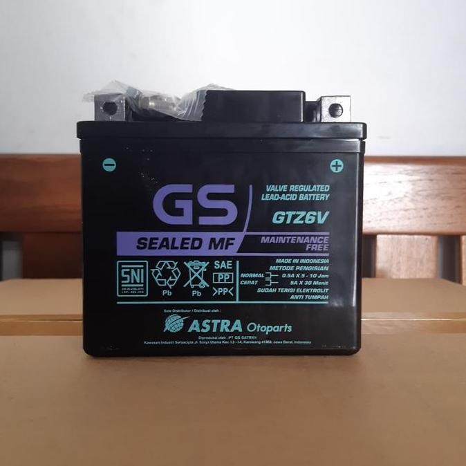 Aki Motor Yamaha New Nmax Gs Astra Gtz6V Aki Kering