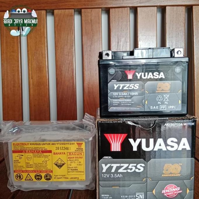 Aki Motor Yamaha Jupiter Mx New, Honda Scoopy Ytz5S Yuasa Aki Kering