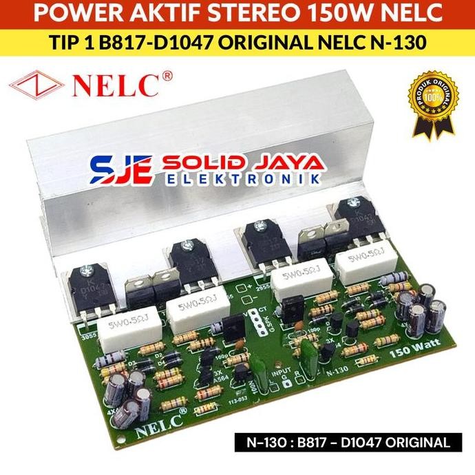 Kit Power Stereo 150W Nelc N2130 Tip2955 Tip3055 Driver Power Ocl Amplifier Ampli Tip 2955 Tip 3055 