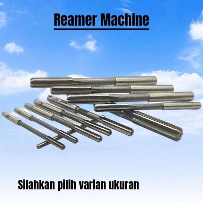 Reamer Hss Straight Reamer Mesin 3Mm - 12 Mm