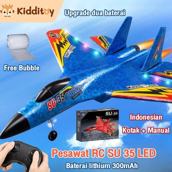 Mainan Pesawat Remote Control Rc Pesawat Terbang LED Glider Airplane