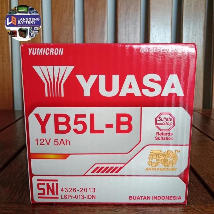Aki Motor Vespa Corsa Matic Yuasa Yb5L-B