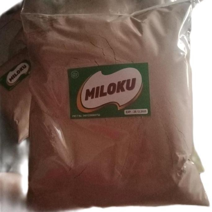 New Chocolate miloku 1kg susu bubuk coklat, miloku+  tambahan extra Bubble Warp