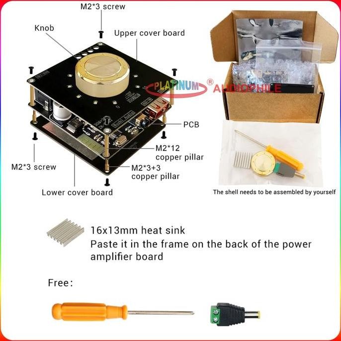 Tpa3118 Amplifier Class D Bluetooth 5.1 Hifi Stereo 2X 30W Zk-F302