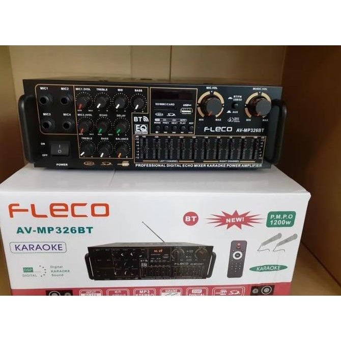 Amplifier Bluetooth Fleco Av Mp326Bt//Ampli Mp 326 Bt