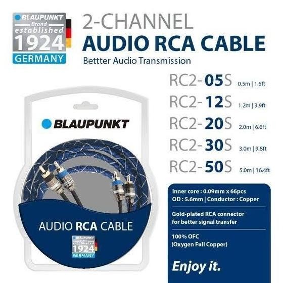BEBAS ONGKIR - RCA CABLE BLAUPUNKT GERMANY - 5 METER KABEL RCA
