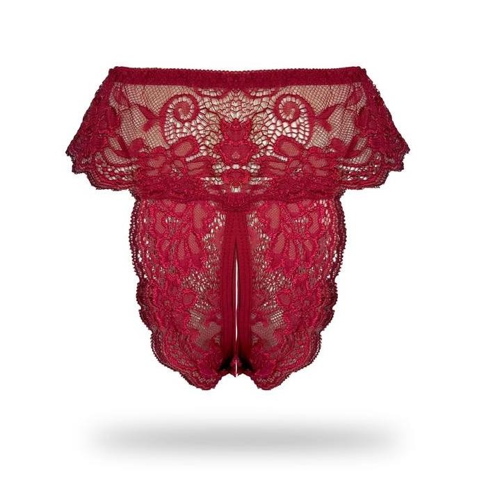 Promo CD Wanita Sexy Lingerie Transparan Renda Ukuran Jumbo  GOC14 COD