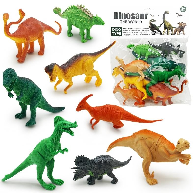 Flash Sale REDFIRE TOYS MAINAN EDUKATIF MINIATUR DINO DINOSAUR KARET VYNIL DINOSAURUS TYREX ,,