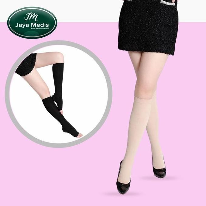 Stocking Varises Ccl1 Medical Compression Calf - Stoking - 1 Pasang