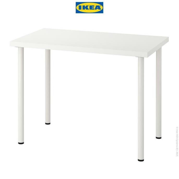 BEBAS ONGKIR - IKEA LINNMON Meja Minimalis Berkualitas Putih 100x60 cm