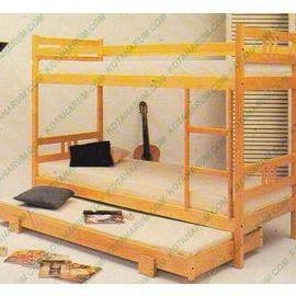 Ranjang kayu ramin susun tingkat + sorong bandung BPK WAWAN SERANG