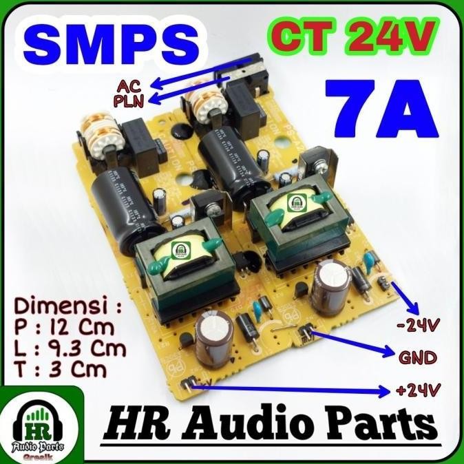 Smps Ct Switching Power Supply 24V Ct 7A Kualitas Terbaik Harga Termurah