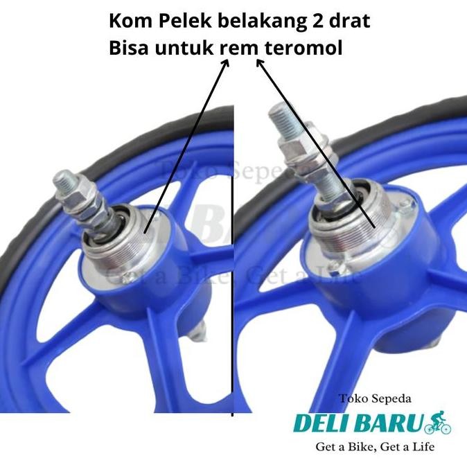 Ban Buta Ban Busa Ban Mati Velg 12 Inch Komp Besi Sepeda Anak