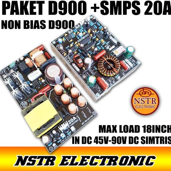 Paket Audio D900 Non Bias Dengan Smps 20A Kualitas Terbaik Harga Termurah
