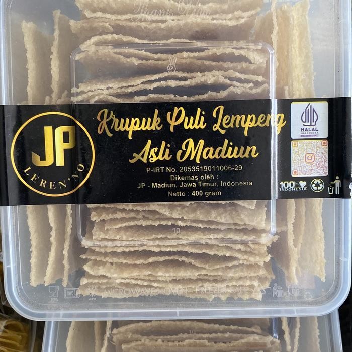 KERUPUK PULI LEMPENG MENTAH ASLI MADIUN