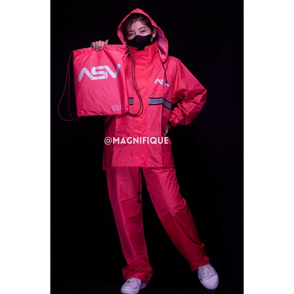 Jas Hujan Setelan Mantel Hujan ASV Original Parasut Anti Air