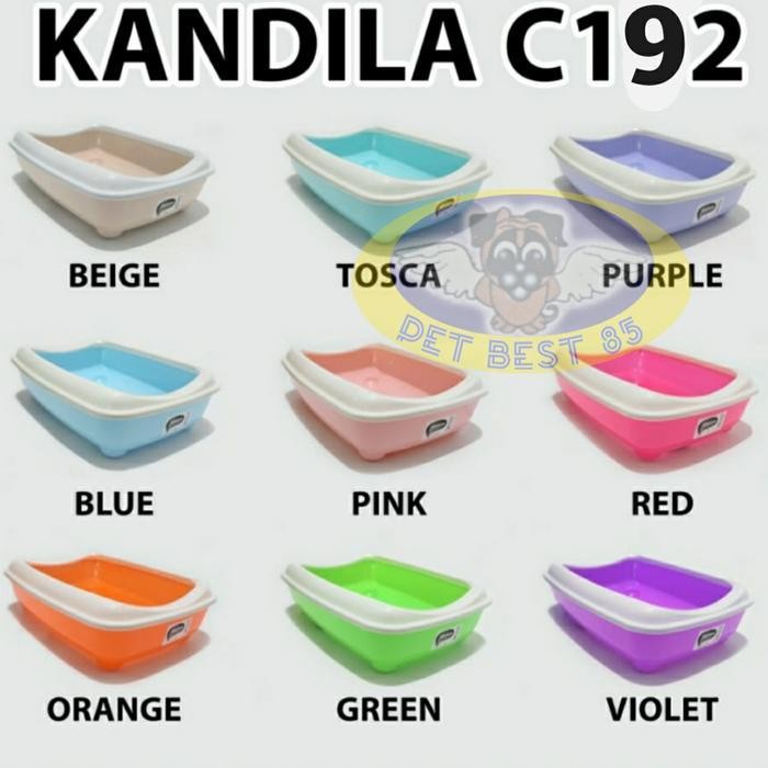 Bak Pasir Kucing / Cat Litter Box Kandila L Ukuran 50cm x 38cm x 16cm