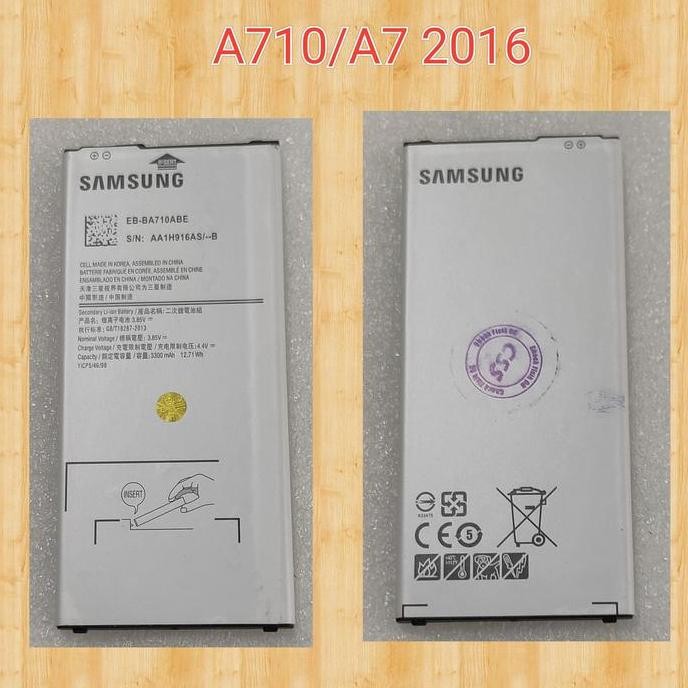 BEBAS ONGKIR - Battery A7 2016 A710 Original Batt A710 A7 2016 Baterai A7 2016 A710