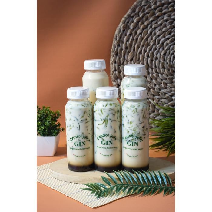 Cendol Jelly Gin 250 ml, Isi 5 - Cendol Jelly Tanpa Santan, Cendol Jelly Suji Pandan, Cendol Susu, C