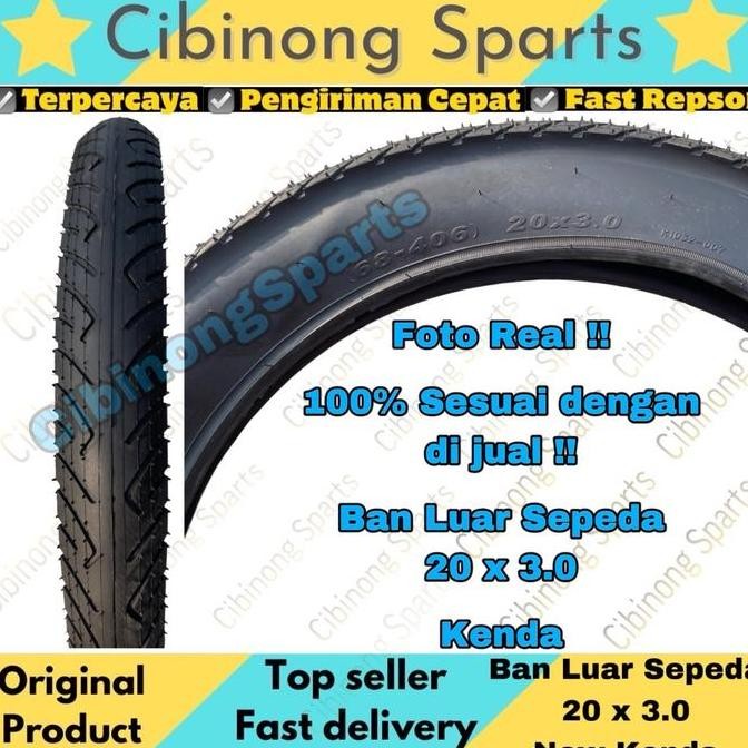 Ban Luar Sepeda Bmx 20 X 3.0 / 20 X 3.00 Kenda Ban Besar Ban Jumbo New Original