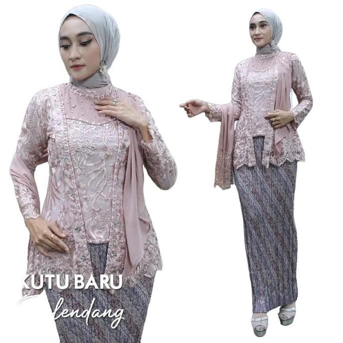 VIRAL  KUTU BARU SALENDANG (( FREE HIJAB )) KEBAYA  PAYET MUTIARA-STELAN KEBAYA KUTU BARU ELEGAN SIM