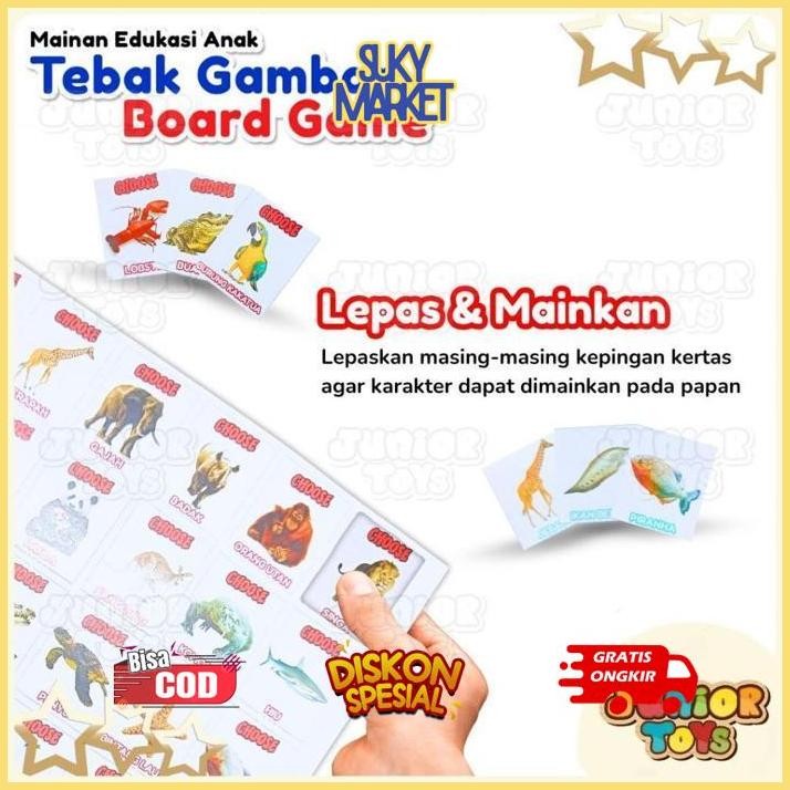 yl-24 Mainan Anak Tebak Gambar Board Game  Who is it - Mainan Tebakan Gambar Viral