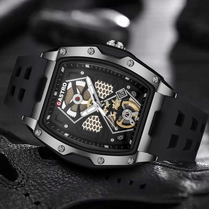 Gastro Jam Tangan Pria Sport D30 RM 4 Rubber Water Resistant 3 ATM Watches Waterproof