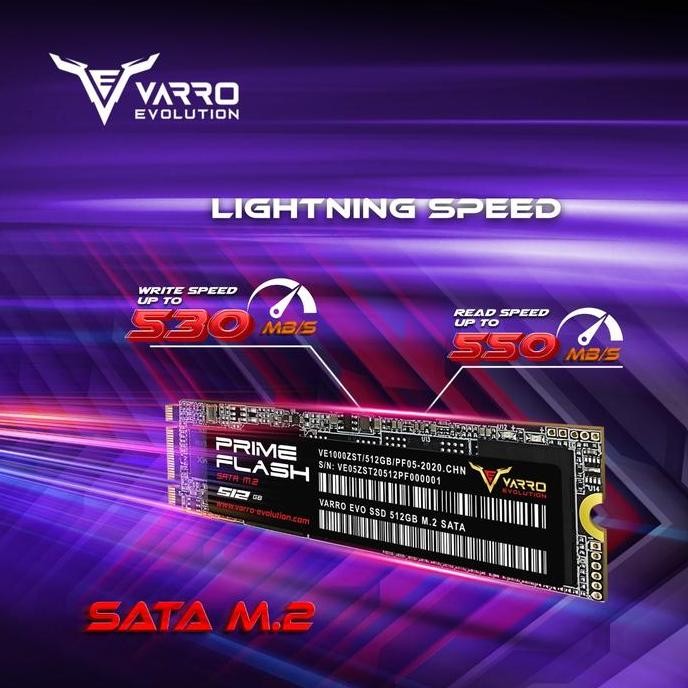 DE47 - SSD VARRO M2 512GB PRIME 5 TAHUN GARANSI