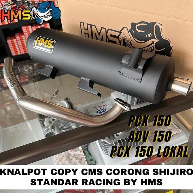 KNALPOT HMS COPY CMS PCX ADV 150 PCX LOKAL STD RACING CORONG SHIJIRO Motocycle Original