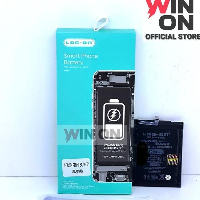 Win On - Baterai Xiaomi Redmi 6 Bn 37 - Redmi 6A Bn-37 Double Power