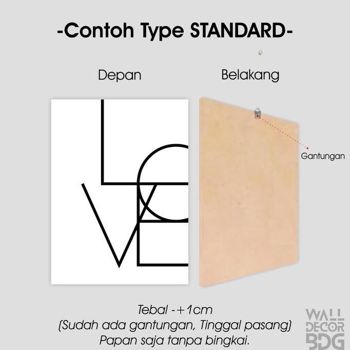 Walldecor Hiasan Dinding Poster Kayu - Ikan Koi