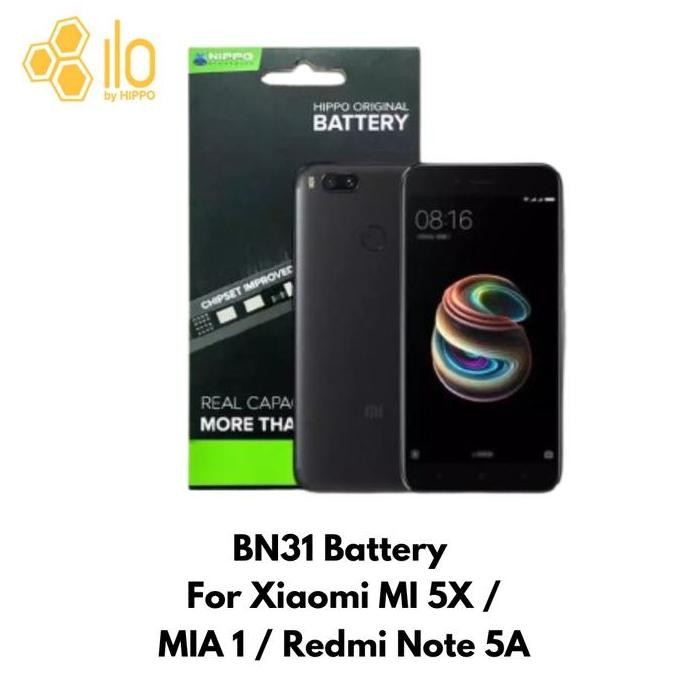 Hippo Baterai Baterry Xiaomi Mi 5X 3080Mah Bn31 Original 100% Premium