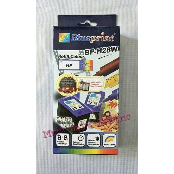 DY109 >> Refill Kit Tinta Suntik Blue Print Colour Warna BP-H28W Printer HP