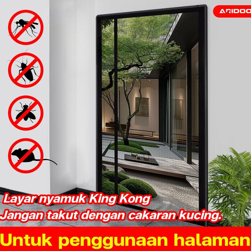 Tirai Magnet Premium Mesh Tidak mudah terbakar/ Tirai Pintu kamar /Tirai anti nyamuk Tirai Pintu Mag