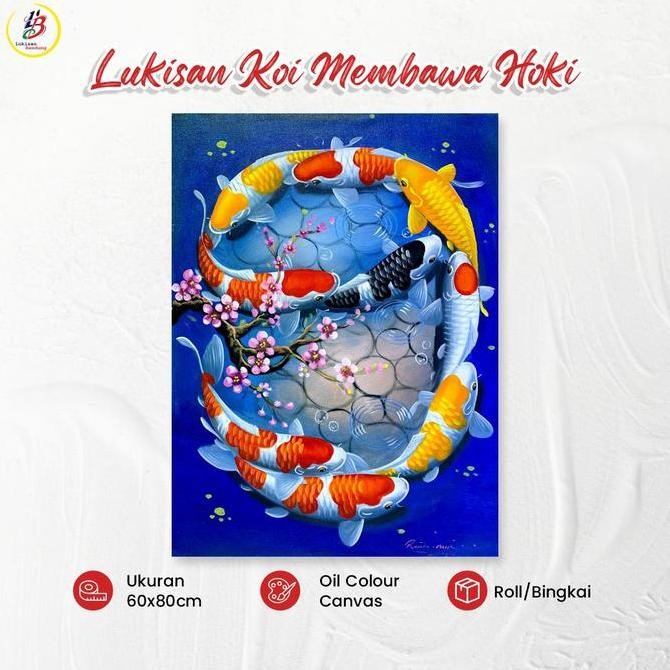 Lukisan ikan Koi Fengshui