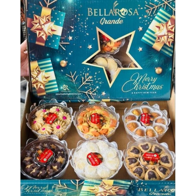 PROMO KUE KERING NATAL BELLAROSA GRANDE HAMPERS KADO TERLARIS/BHN PREMIUM KUALITAS/6 TOPLES/PARCEL R