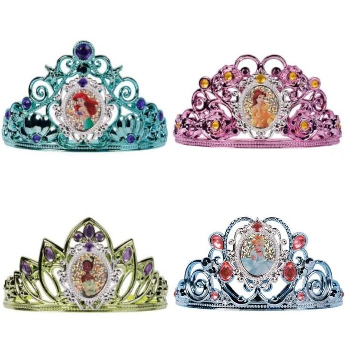 Mahkota Tiara Princess Belle Aurora Ariel Rapunzel Bando Anak Disney