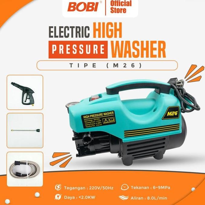 Electric High Pressure Washer Type M26 - High Pressure Washer Mesin Cuci Mobil dan Motor