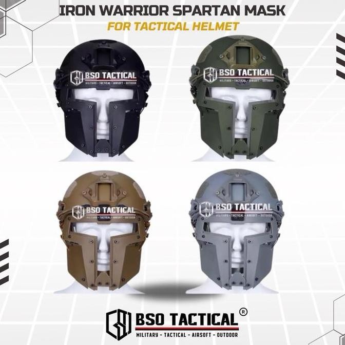 Iron Warrior Tactical Spartan Mask FAST Helmet Face Protection