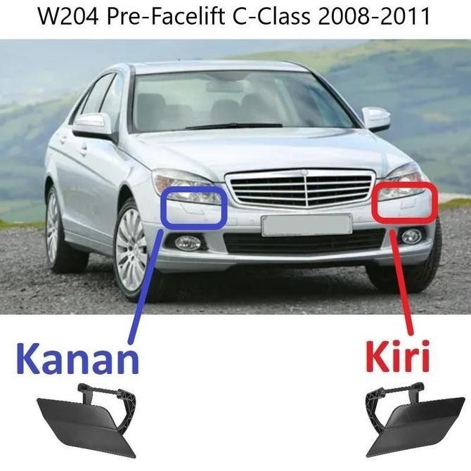 Cover Nozzle Washer Tutup Towing Lampu Bumper Mercedes W204 C200 Diskon