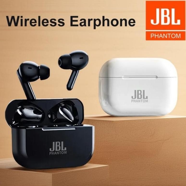 (Terbaru) Earbud TWS JBL PHANTOM Reduce Noice Mega Bazz Reverb (Terlaris)