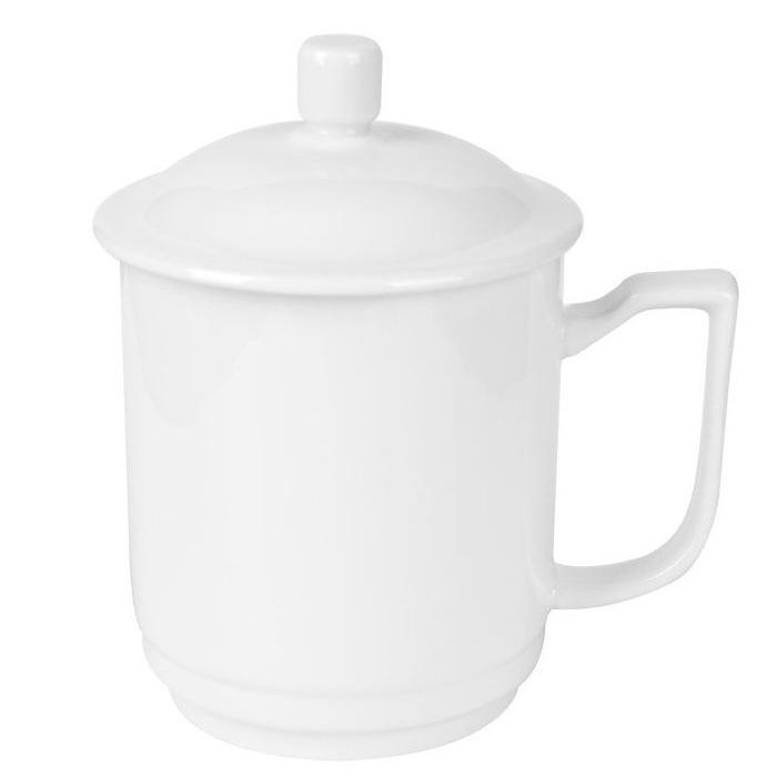 Terlaris Mug Tutup Polos Keramik Porselen Home Line Terbaru