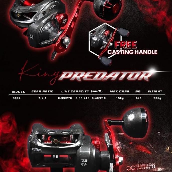 Reel bc daido king predator 300 L baitcasting reel