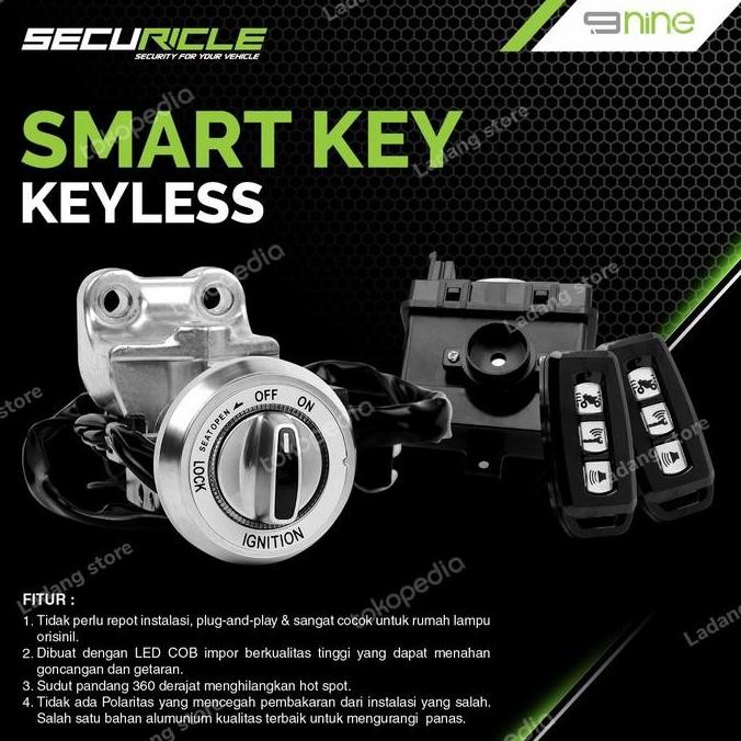 Kunci Keyless Yamaha Nmax / Smartkey Pnp Plus Alarm Original Nine